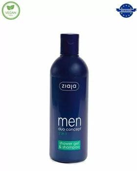 Ziaja men Erkekler üçin 2&1 duş geli we şampun 300 ml