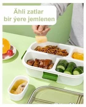 Nahar konteyner Uly yaşyl  4-li