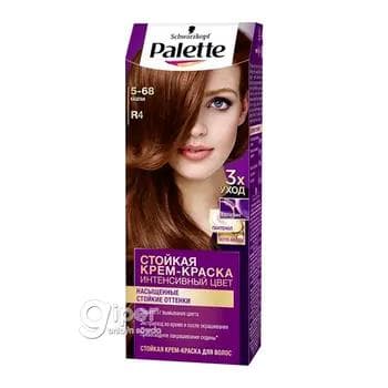 Saç üçin krem-kraska Palette - Kaştan R4 (5-68) 50 ml