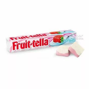 Çeýnelýän süýji Fruit-tella "Ýertudanaly ýogurt tagamly" 41 gr