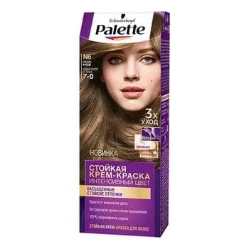 Saç üçin krem-kraska Palette - Ortaça Mele N6 (7-0) 50 ml