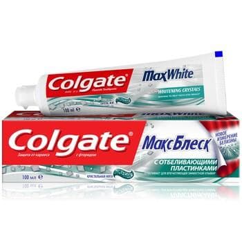 Diş pastasy Colgate "Max White" agardyjy plastinkalar bilen 100 ml