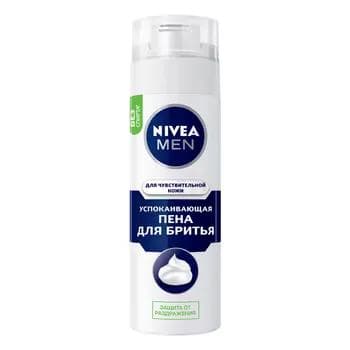 Sakgal syrmak üçin köpürjik Nivea Men "Rahatlandyryjy" duýgur deriler üçin 200 ml