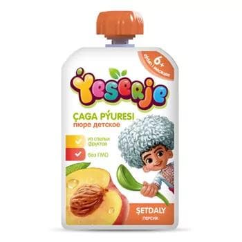 Çaga pýuresi Ýeserje "Şetdaly" 90 gr