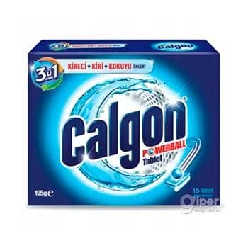 Suw ýumşadyjy serişde we hek döremeginiň öňüni alyjy "Calgon" 3 in 1, tablet görnüşli, (15 sany) 195 gr