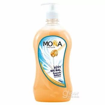 Suwuk sabyn "Mona" Süýt we bal, 750 ml