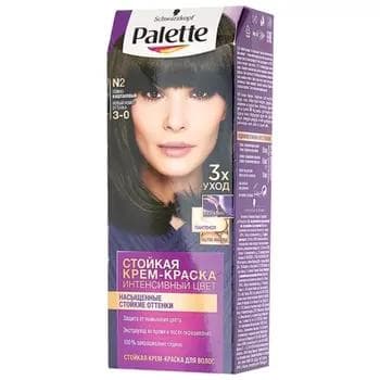Saç üçin krem-kraska Palette Fashion Collectio N2 3-0 Tutuk-kaştan, 50 ml