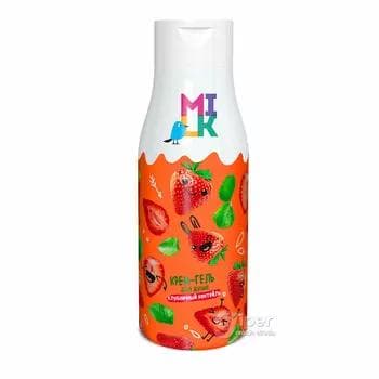 Duş üçin krem-gel MILK Klubnikaly kokteýl, 500 ml