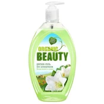 Intim gigiýenasy üçin gel ORGANIC BEAUTY Ak liliýa we zeýtun, 500 ml