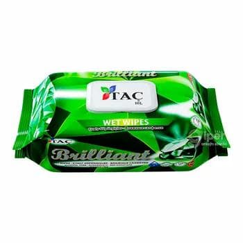 Täç hil çygly salfetkalar "Brilliant", 120 sany (ýaşyl)