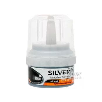 Крем-блеск для обуви Silver Express  Черный, 50 г
