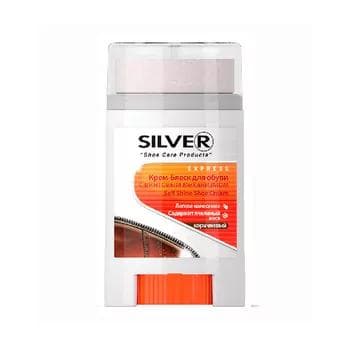 Aýakgap üçin ýalpyldawuk krem Silver Express Comfort, Goňur, 50 ml