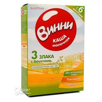 Süýtli şüle Винни 6 aýdan başlap. 3 däne bilen miwe, 200 gr
