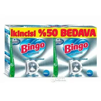 Kir ýuwujy maşyndan hek örtüklerini aýyrmak üçin serişde Bingo Bingon 500 gr + 500 gr