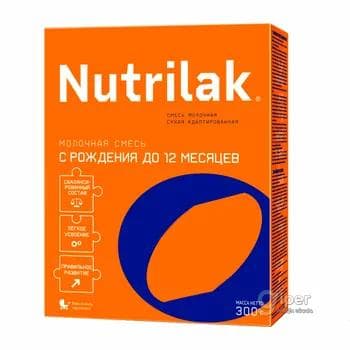 Gury süýt iýmiti Nutrilak doglan güninden 12 aýa çenli, 300 gr