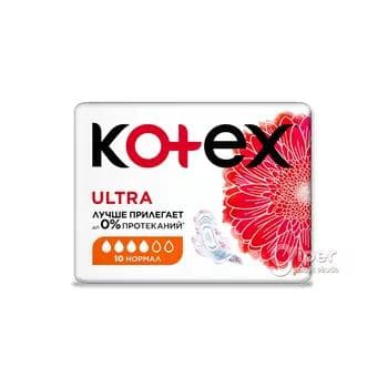 Gigiýenik prokladkalar Kotex Ultra Normal, 4 damja, 10 sany