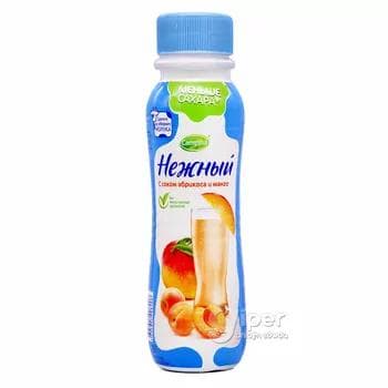 Ýogurtly içgi "Нежный" erik-mango şireli 0,1%, 285 gr