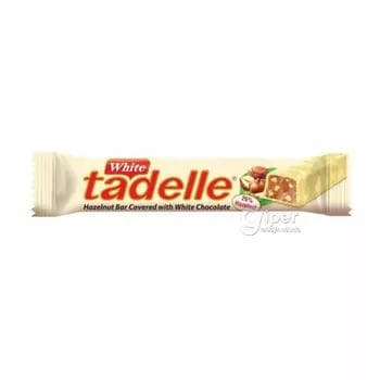 Şokolad batonçik Tadelle White fundukly, 30 gr