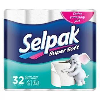 Hajathana kagyzy Selpak Super Soft, 3 gatly, 32 rulon