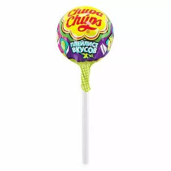 Karamel süýji Chupa-Chups "Плейлист вкусов XXL" garyşyk tagamlar 29 gr