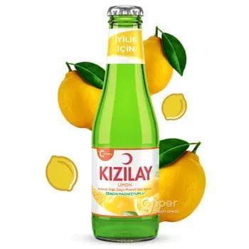Gazlandyrylan mineral içgi KIZILAY witamin C+limon tagamly, 200 ml