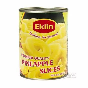 Dilimlenen ananaslar Eklin, 565 gr