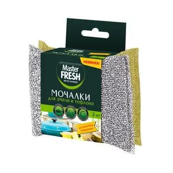 Gap-gaç teflon we emal ýuwmak üçin gubka Master Fresh, 2 sany