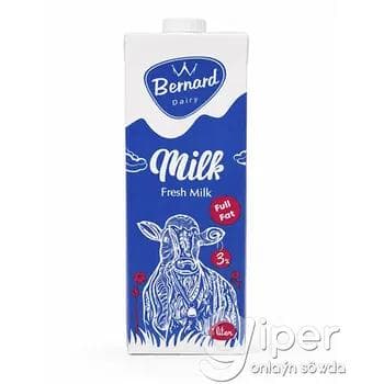 Süýt "Bernard Dairy" 3%, 1 lt