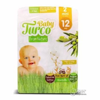 Çagalar üçin arlyk Baby Turco №2 mini, 3-6 kg, 12 sany