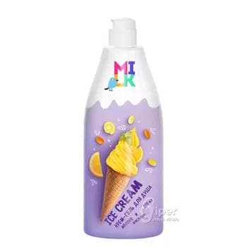 Duş krem-geli MILK Ice-cream süýt we pyrtykal, 800 ml