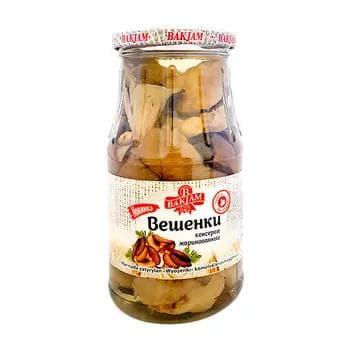 "Bakjam" Marinada ýatyrylan "Wýoşenki" kömelekleriniň ýapmasy, 480 gr