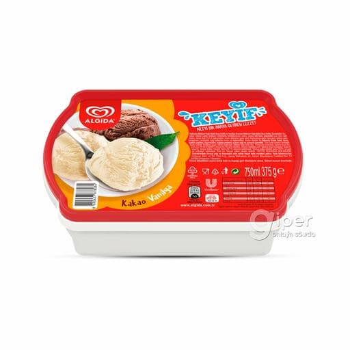 Doňdurma Algida "Keyif" kakao wanilli, 375 gr