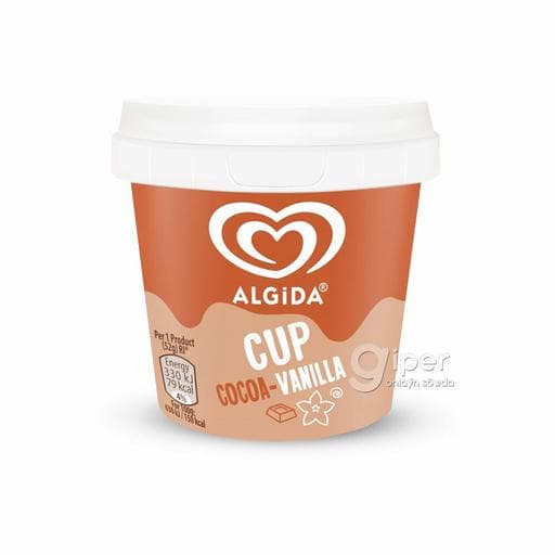 Doňdurma Algida "Cup" Kakao-wanil, 50 gr