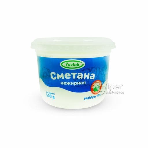 Сметана нежирное 10% 500г