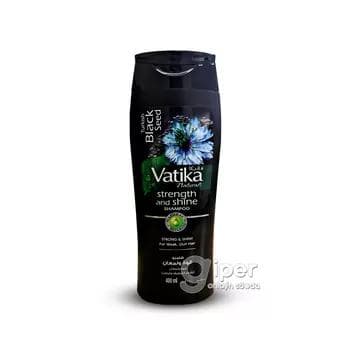 Şampun "Vatika" güýçli we ýaldyryýan saçlar üçin, gara tminli, 400 ml