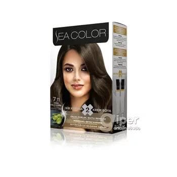 Saç üçin boýag krem "Sea Color" 7.11 Zeýtun blondin