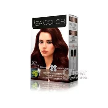 Saç üçin boýag krem "Sea Color"5.77 Gyzgyn şokolad