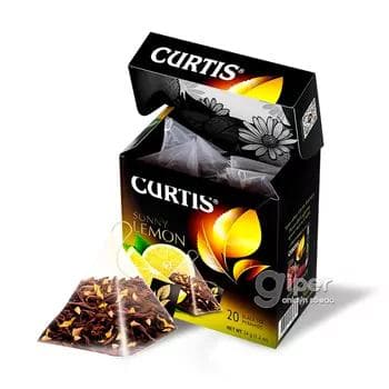 Gara çaý Curtis "Sunny Lemon" limon tagamly, 34 gr (20 paket)