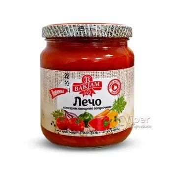 Лечо "Bakjam" консервы овощные закусочные, 480 г