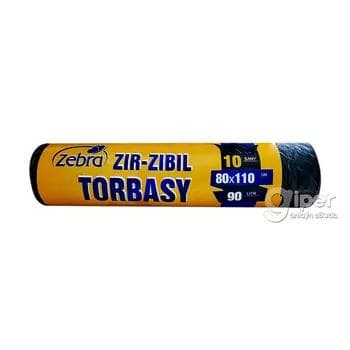 Zir-zibil torbasy "Zebra" (80x110, 90 litr) 10 sany