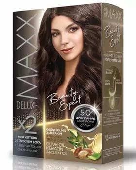 MAXX DELUXE  Saç boýagy  №  5.0 acik kahve