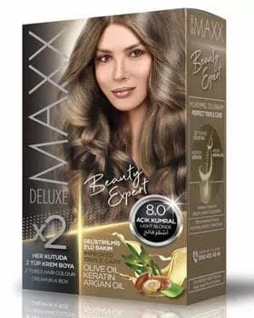 MAXX DELUXE  Saç boýagy  № 8.0 açyk sarymtyl