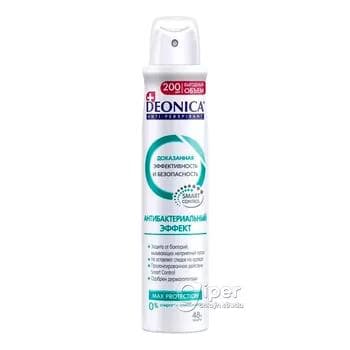 Antiperspirant Deonica "Antibakteriýal effekti", 200 ml