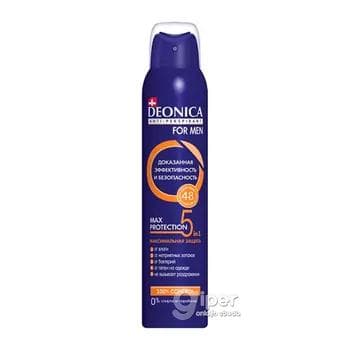 Antiperspirant Deonica For Men "Max Protection 5", 200 ml