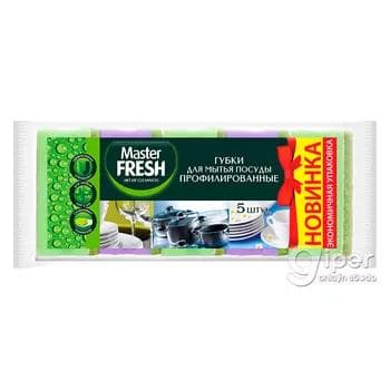 Gap-gaç ýuwmak üçin gubka Master Fresh, 5 sany