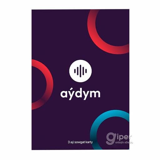 "Aydym.com" sowgat karty, 3 aýlyk