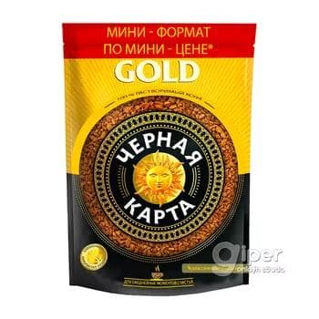Kofe "Черная карта" Gold, paket gapda 36 gr
