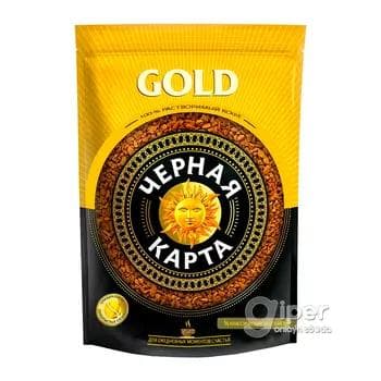 Kofe "Черная карта" Gold, paket gapda 75 gr