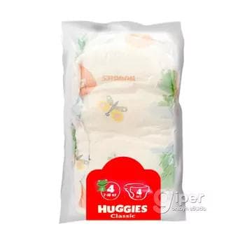 Podguznik Huggies Classic 4 (7-18 kg) 4 sany