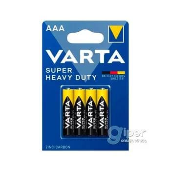 Batareý VARTA SUPERLIFE AAA BLI 4 ZINC-CARBON, 4 sany